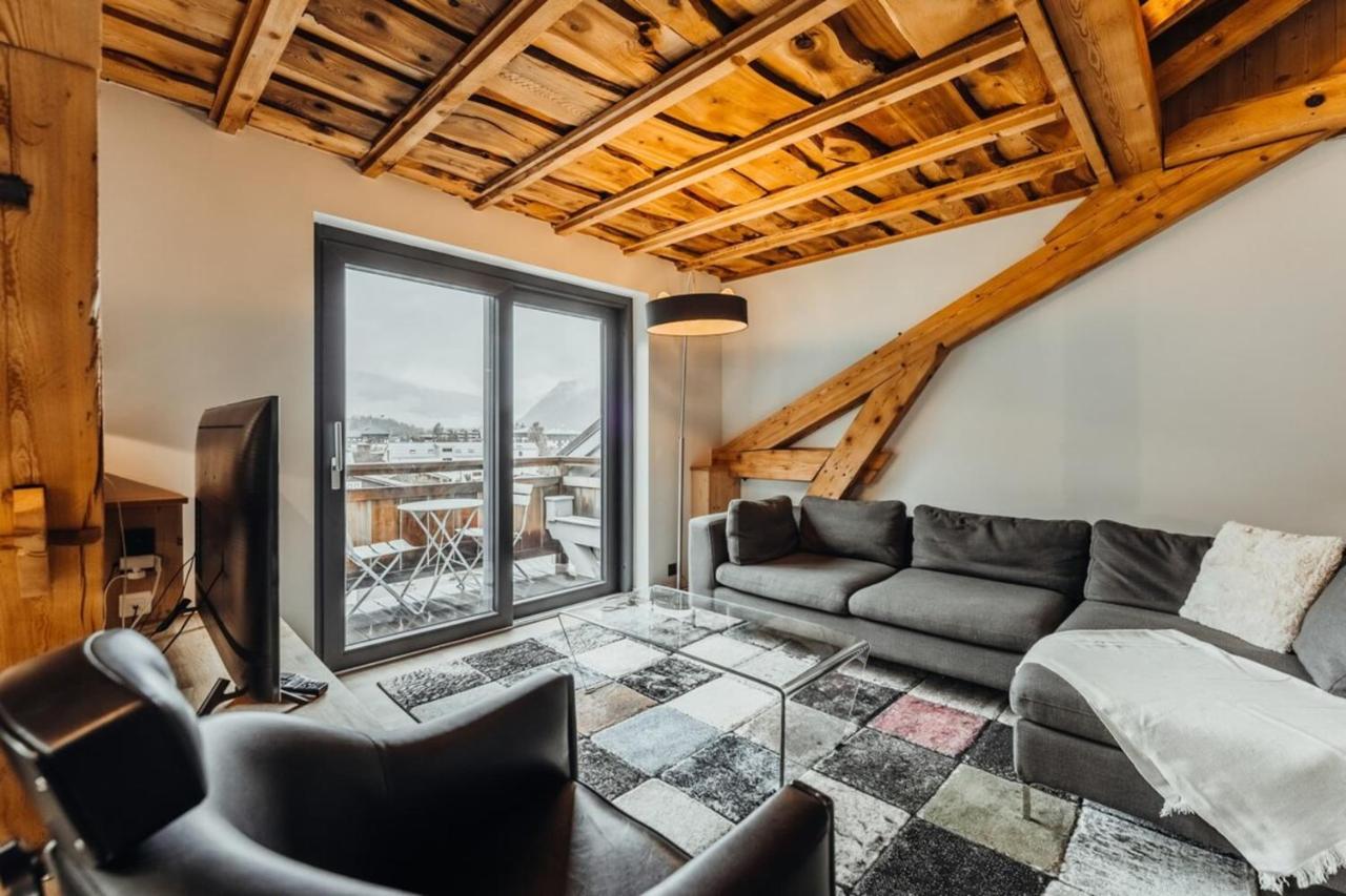 Luxurious 3-Bedroom Flat With Sauna And Garage Chamonix Dış mekan fotoğraf